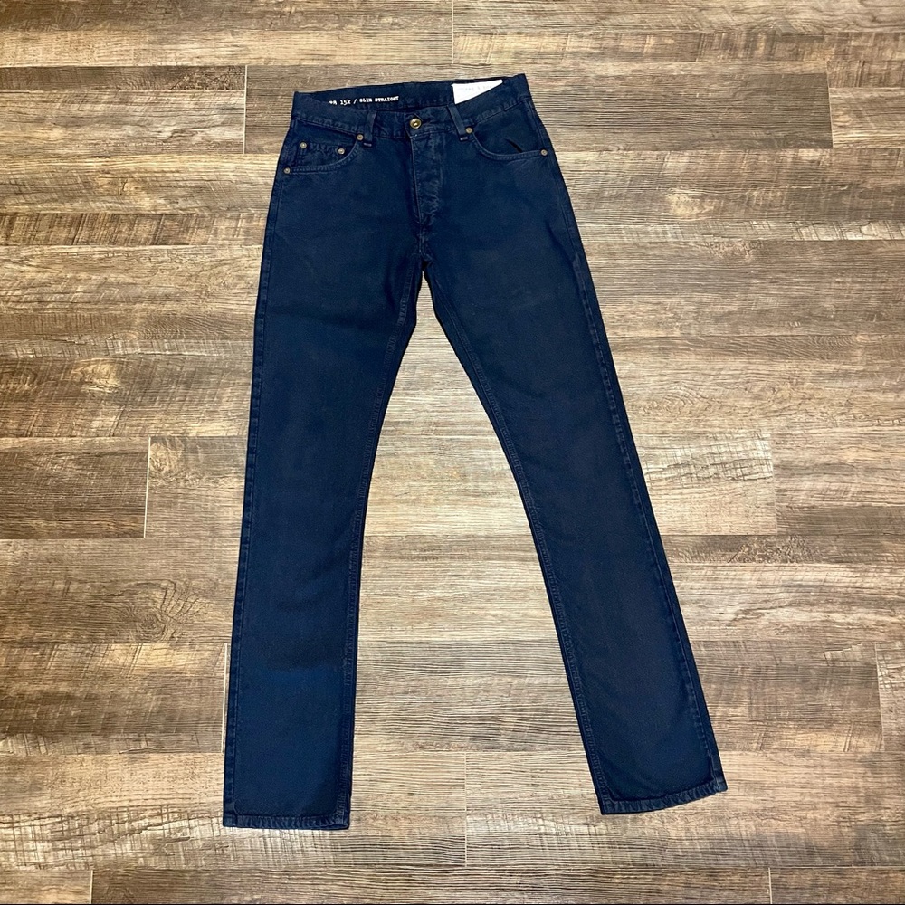 Navy Blue Rag & Bone Men’s Jeans RB 15X Slim Straight